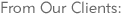 Design Studio Testimonials