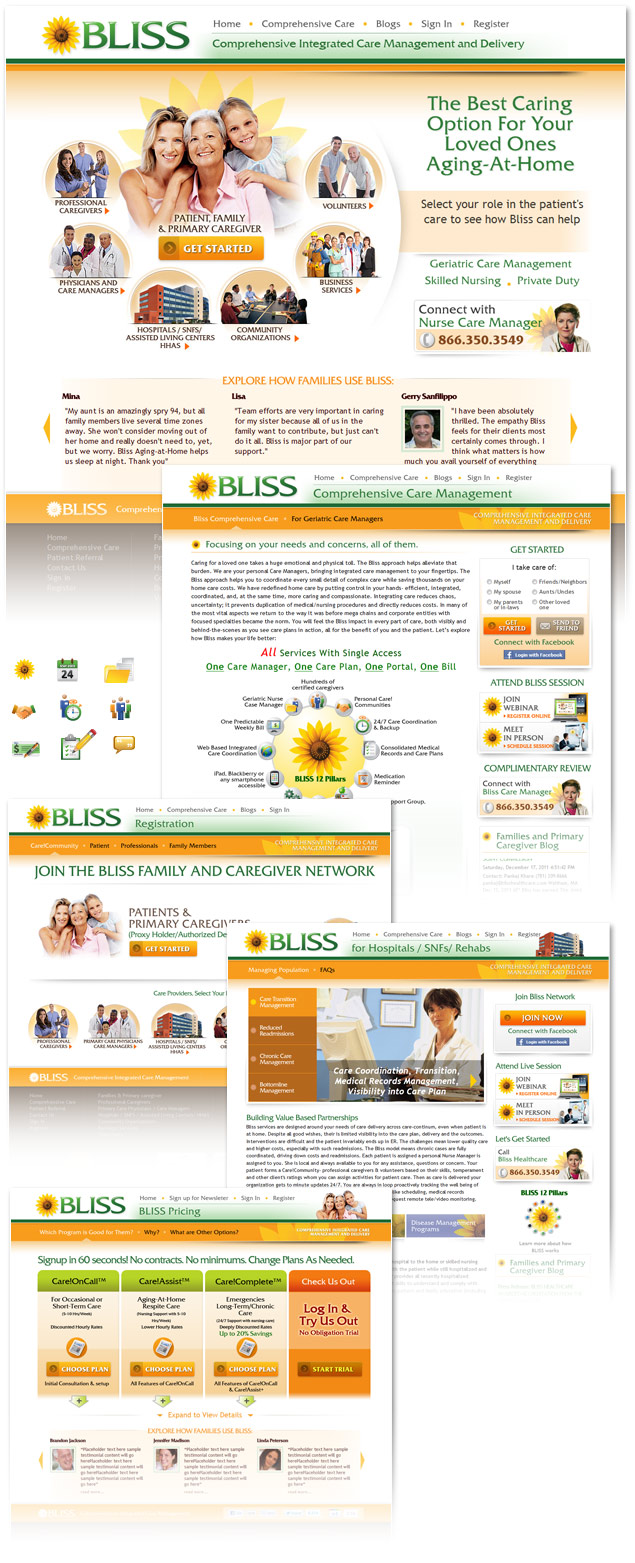 homecare agency website design