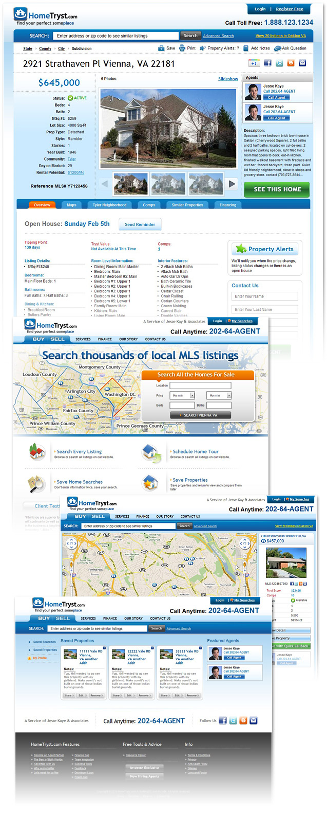 real estate broker website design