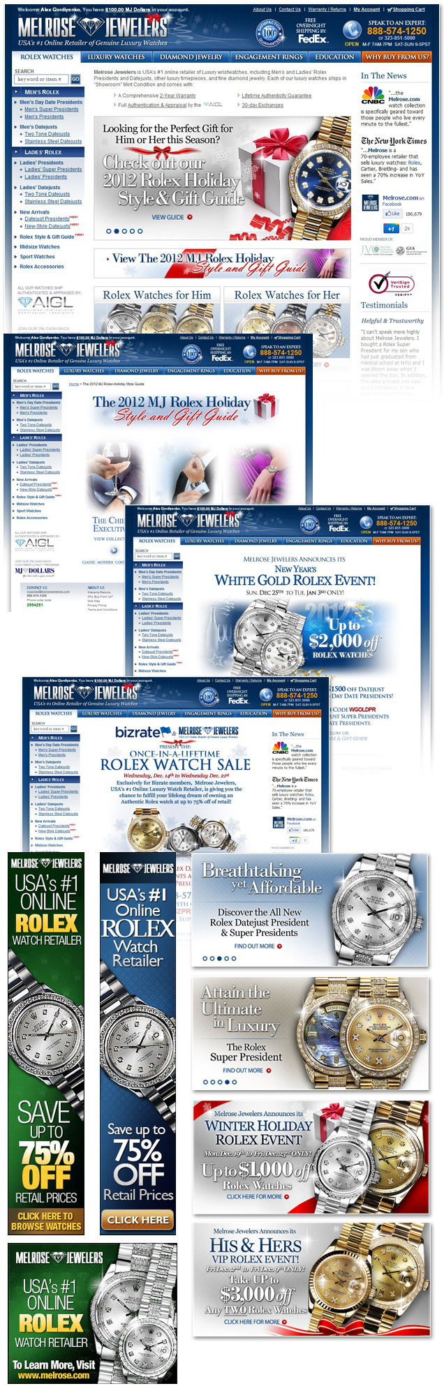 jewelery website design