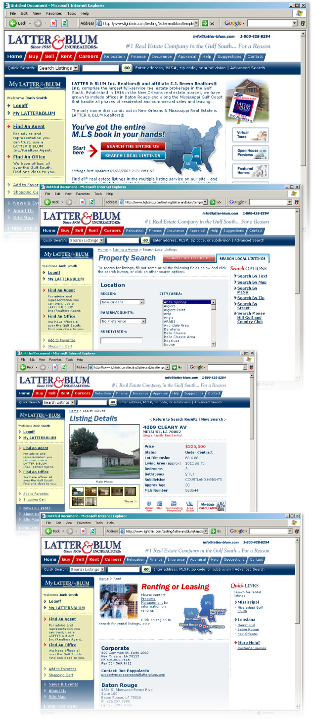 real estate website design