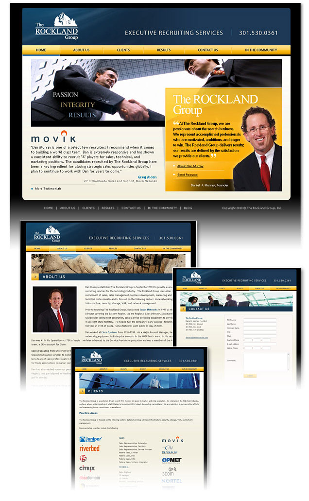 executive recruiting website design