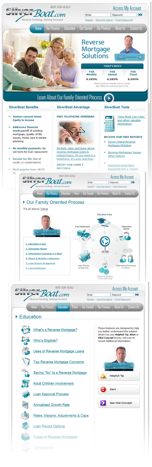 mortgage website design
