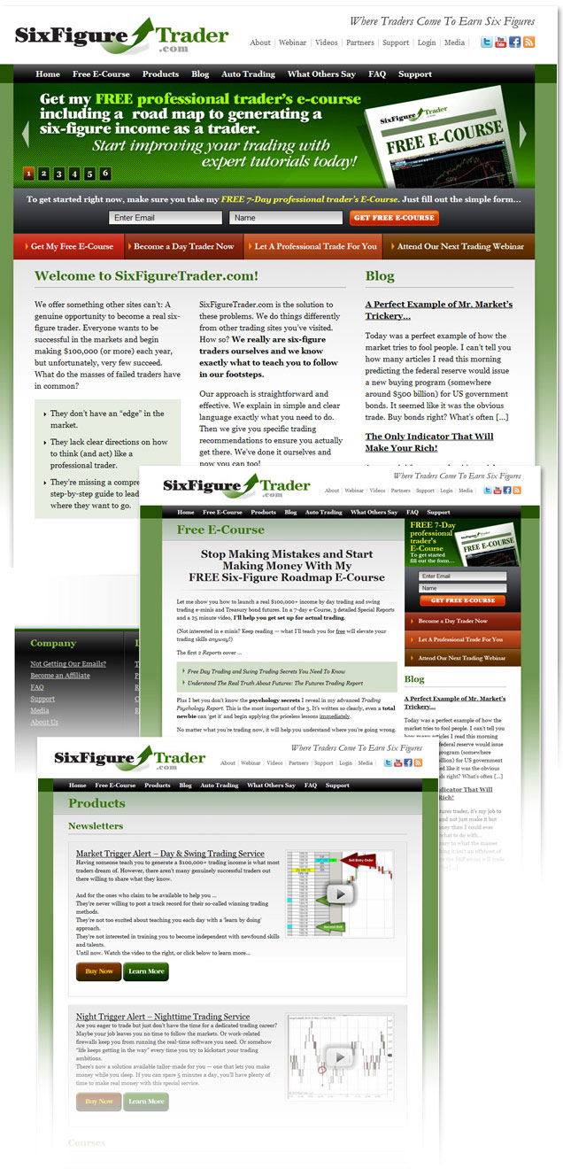 Financial blog design