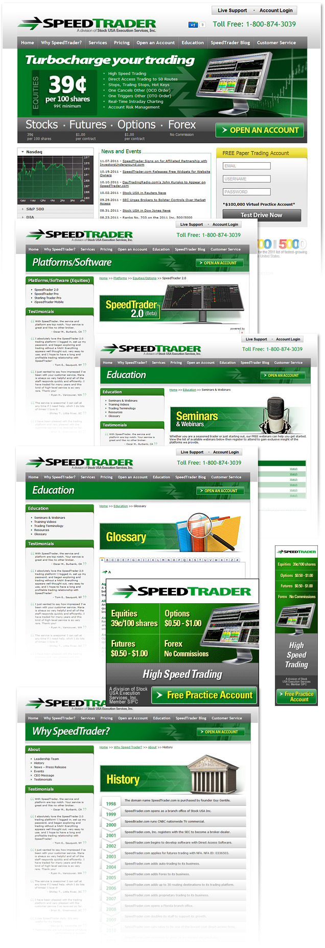 broker website design