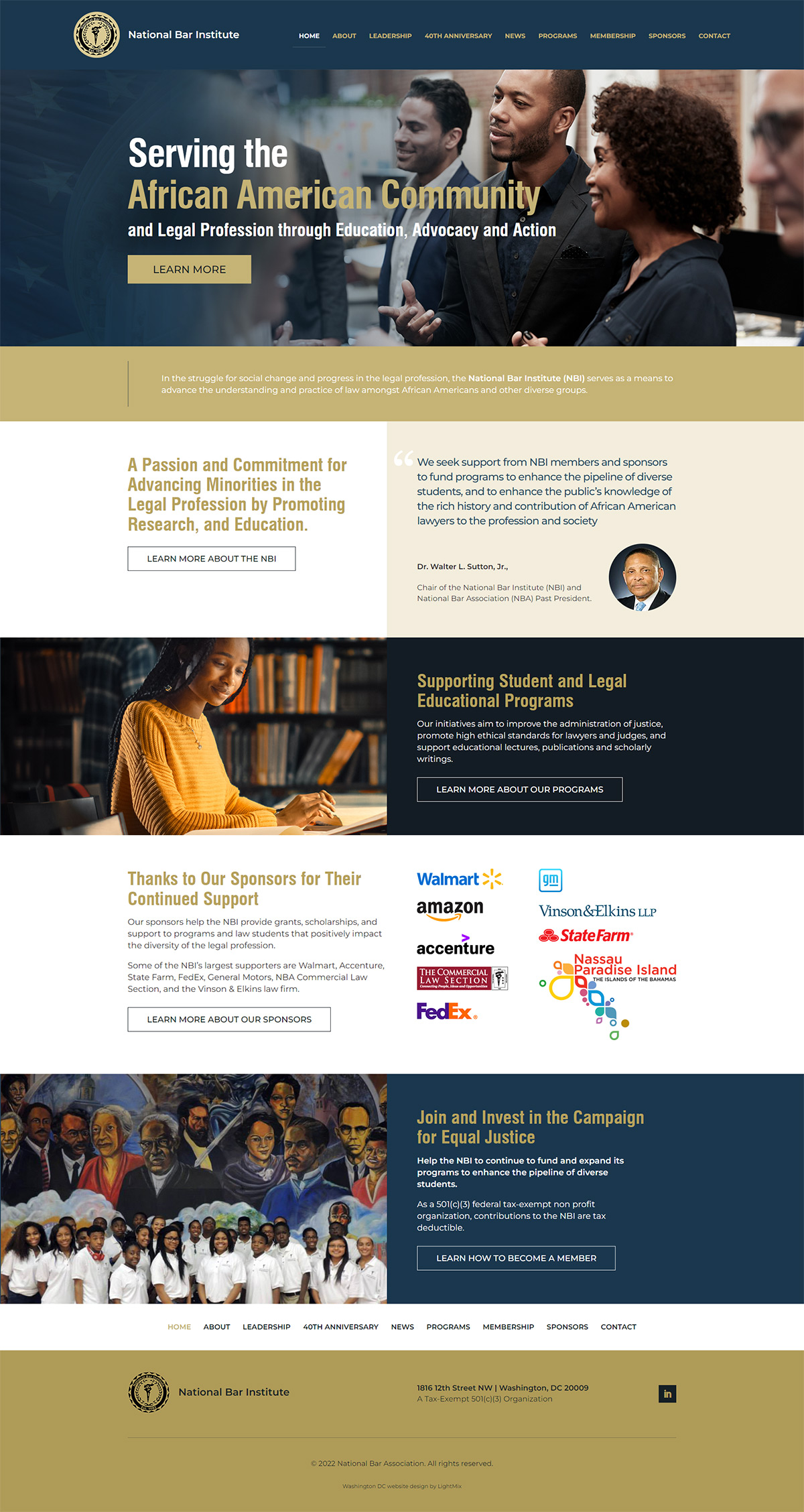 Washington DC non profit website design