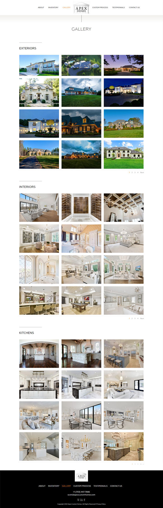 Webdesign for home builder