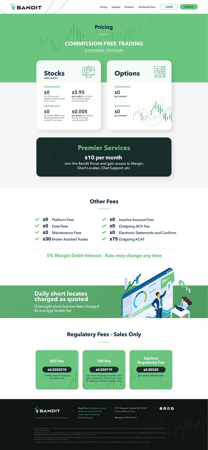 financial application UI design