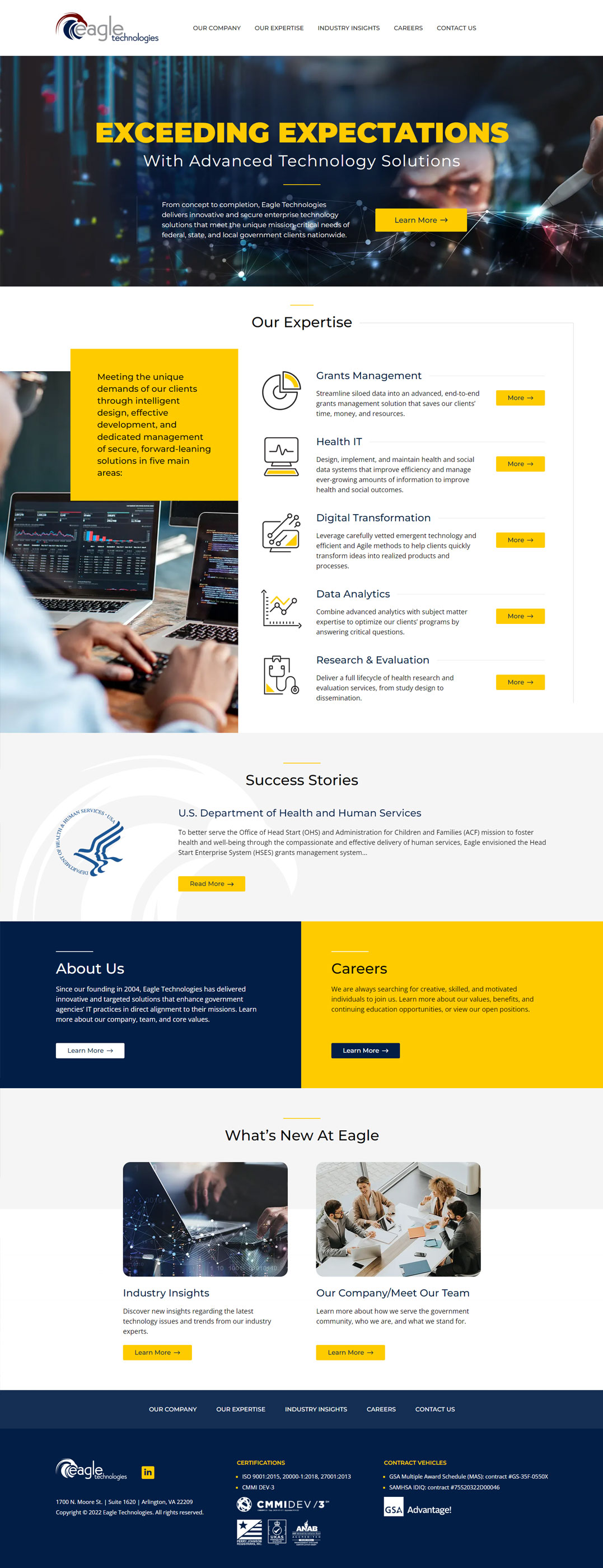 IT Consulting Firm Website Design