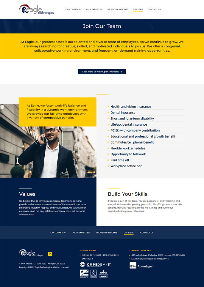 Government IT Firm Website Design