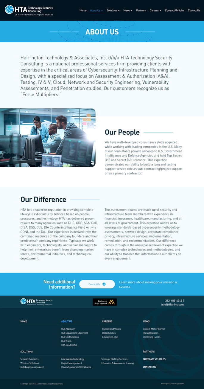 government contractors web design