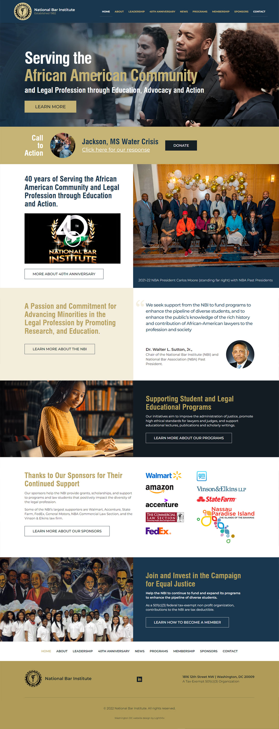 Advocacy website design