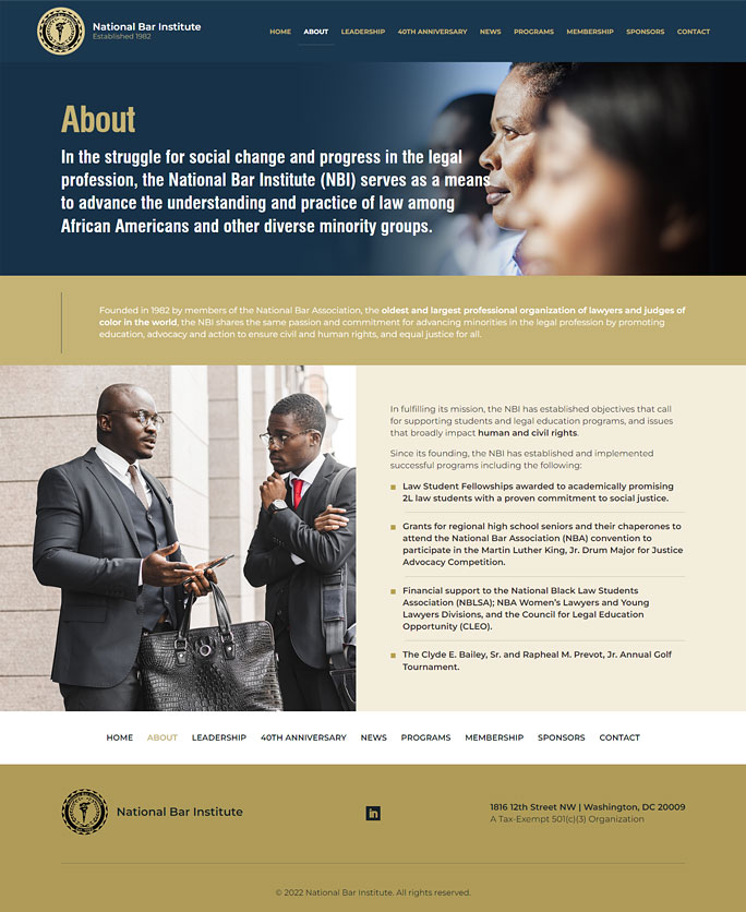 Advocacy website design