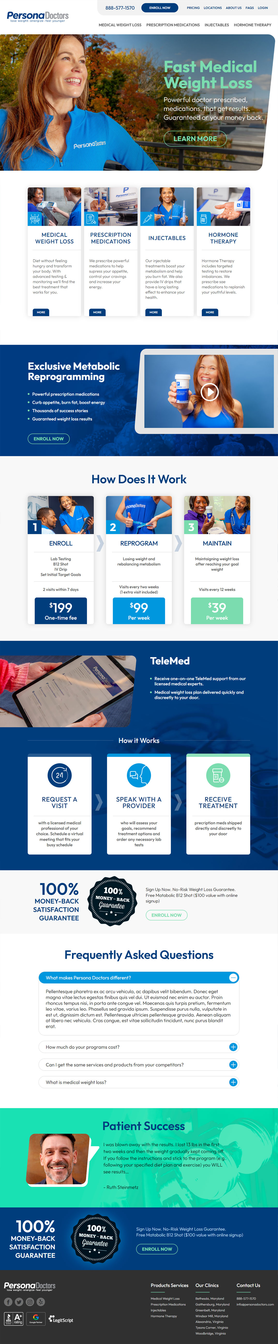medical practice weight loss web design