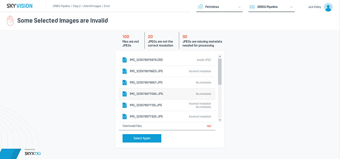 Drone software interface design