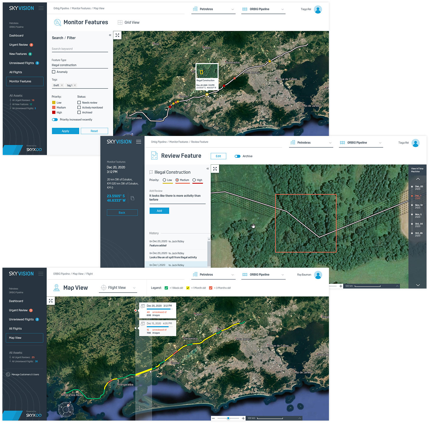 Drone app UI/UX design