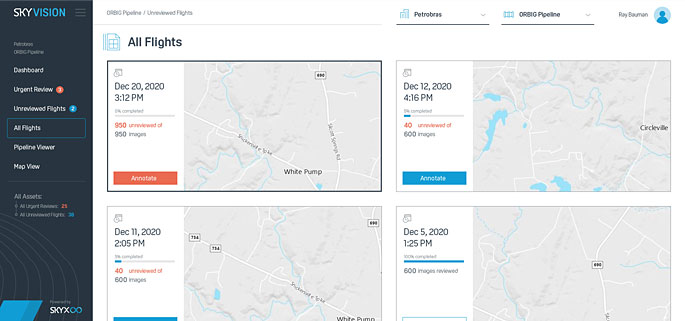 UI/UX design for drone application