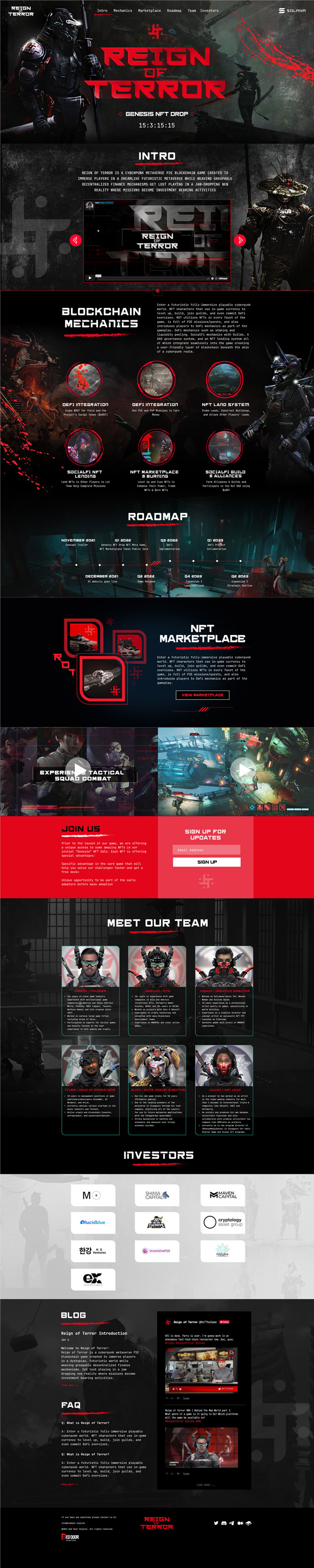 game developer web design