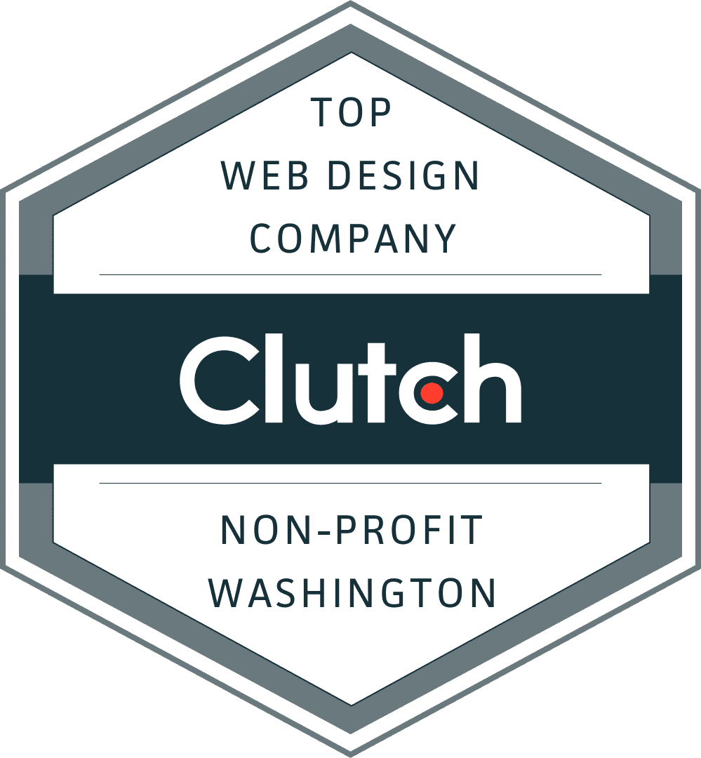 Clutch as top nonprofit web design agency in Washington DC and Virginia in 2023